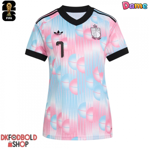 Belgien Kevin De Bruyne #7 Udebanetrøje Dame VM 2026 Kort ærmer